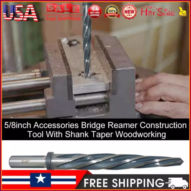 5/8 Inch Bridge Reamer 1/2 Inch Shank Car Reamer Taper Bridge Reamer Bit America