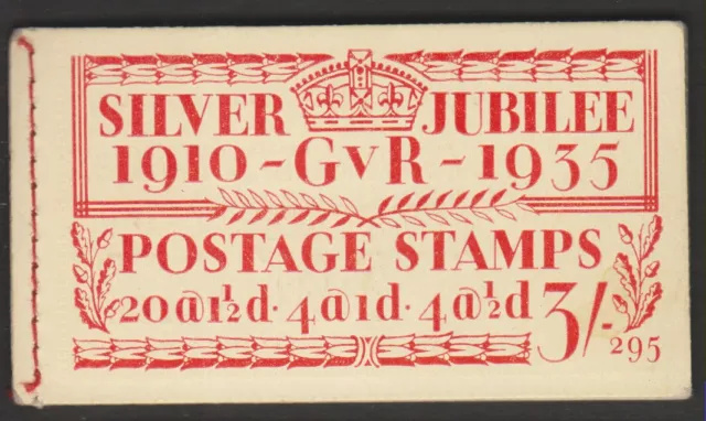 George V Silver Jubilee Booklet Bb28 Edition 295 Very Fine