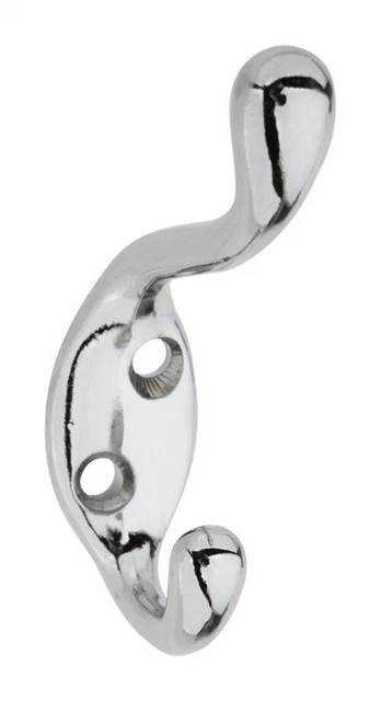 National Hardware N273-516 75 lbs. Load Zinc Chrome Heavy Duty Coat/Hat Hook