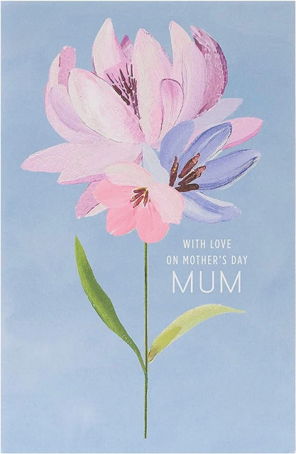 UK Greetings Biglietto di auguri per la festa della mamma, con busta, motivo floreale