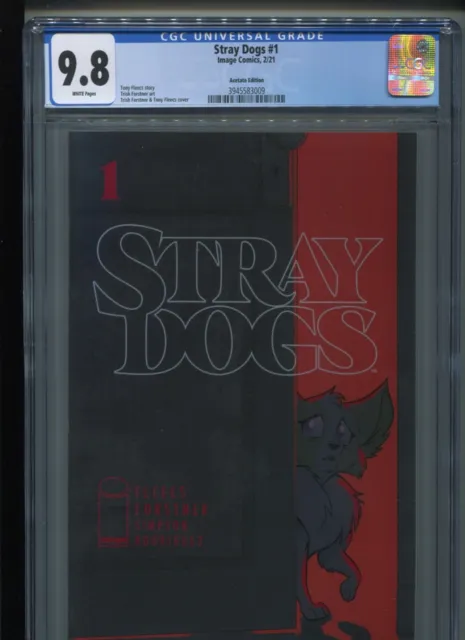 Image Stray Dogs #1 (2021) CGC 9.8 ACETATE Edition Tony FLEECS & Trish FORSTNER