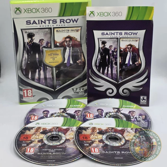 Lot Saints Row The Third + IV – Xbox 360 – État Correct – Envoi Pro