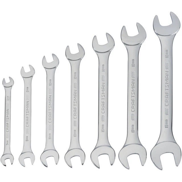 CRAFTSMAN CMMT44188 STANDARD Open End Wrench Set (7Pc.) New 21.60