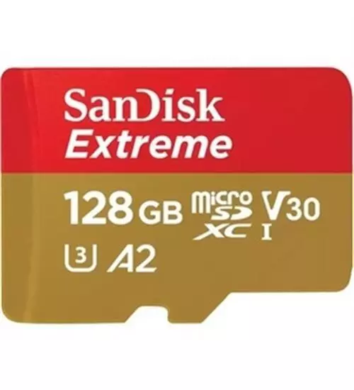 NEW SanDisk SDSQXAA-128G-AN6MA Extreme 128 GB Class 3/UHS-I U3 V30 microSDXC -