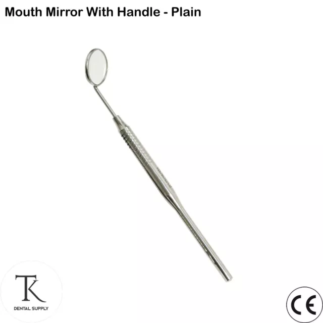 Miroirs à Bouche et Manches Teeth Examination Dentists Mouth Mirror Plain # 5 CE