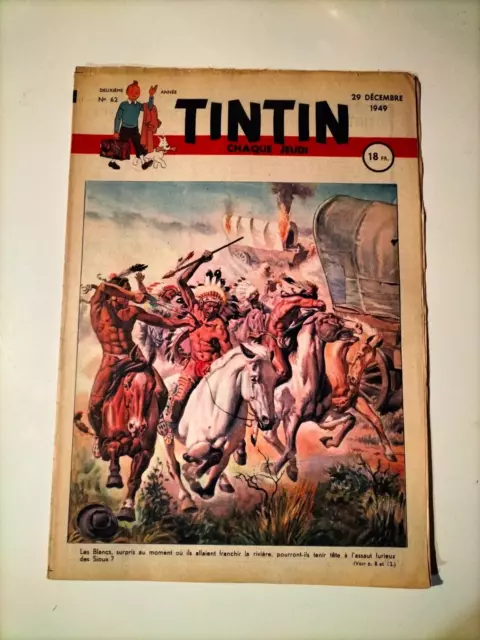 Journal Tintin N° 62 Du 29 Decembre 1949