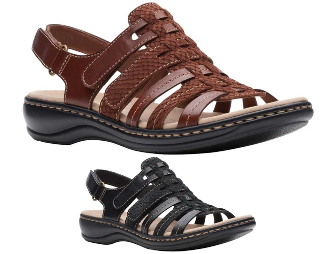 CLARKS WOMENS LEISA Spring Sandal Size 10 Adjustable Straps Slide