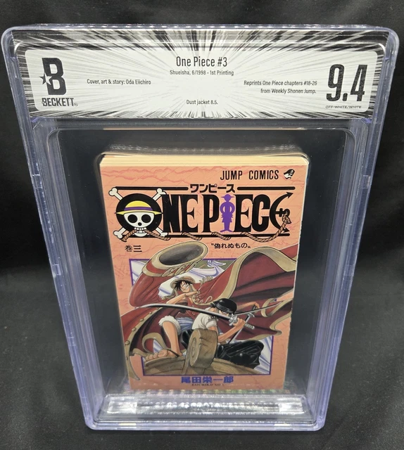 BGS 9.2 ONE Piece #1 Vol 1 1997 1st Printing Graded Manga