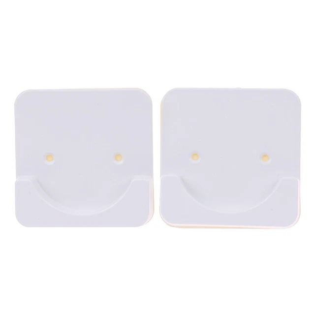 2Pcs Shower Curtain Rod Mounting Bracket Punch-Free Adhesive Mounting Fixt-bf f
