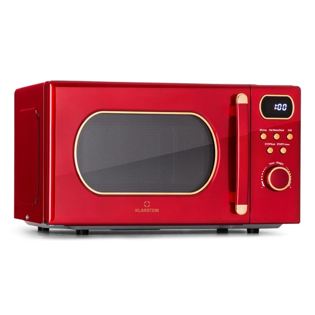 Forno microonde fornetto grill cucina griglia 20L 700 / 800 W Ø25,5cm rosso