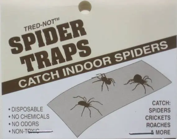 4 PK Trednot Spider Traps / Sticky Insect Glue Board