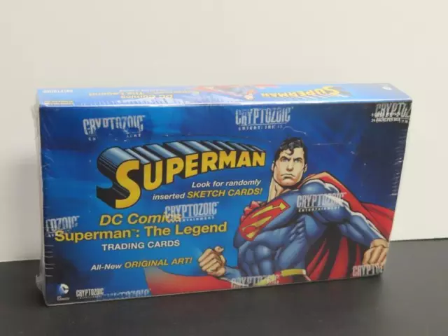 2013 Cryptozoic DC Superman The Legend Factory Sealed Hobby Box