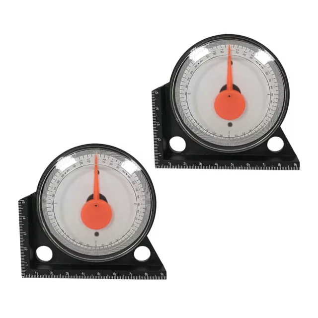 2 Pcs Plumbing Tools Pitch and Slope Angle Meter Multifunction