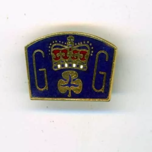 Girl Guides Brass & Enamel Queen's Badge - Has "H" To Reverse