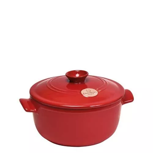 EMILE HENRY CASSERUOLA TONDA COCOTTE 20cm h.15cm Grand Cru Rosso Flame EH344525