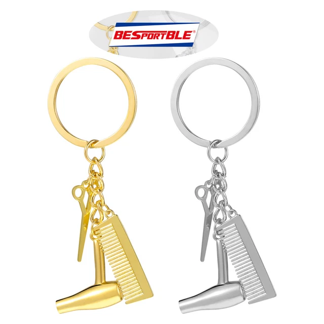 2 PCS Fashion Coiffeur de coiffeur Keychains Coiffeur de coiffure Contrôleurs 8