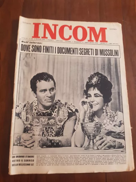 Rivista Incom N.18 Del 1962 dove sono finiti i documenti segreti di Mussolini