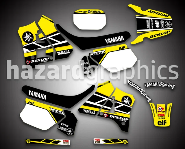 YAMAHA DT DTR DT125R Graphics Kit Sticker Decal Set (Yellow & Black DT ...