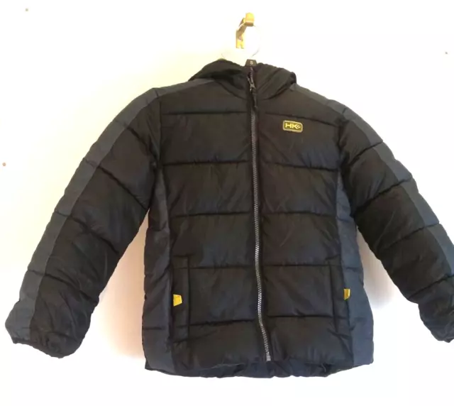 Hawke And Company Puffer Coat Jacket Girls Black Winter Hooded Zip Up Pockets 3