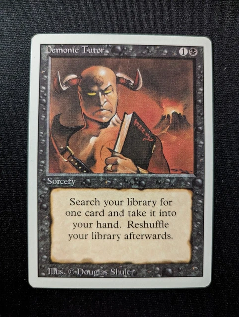 1x Demonic Tutor Revised SP - Magic MTG EDH X1