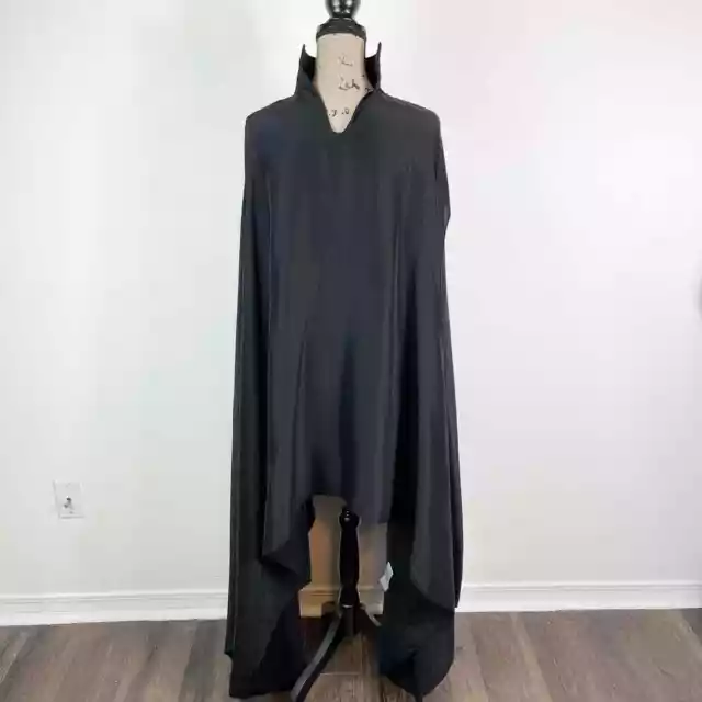 ALAIA NWOT BRACELET Cuff Cape Sleeve Silk Mini Dress Black Size 6 ...