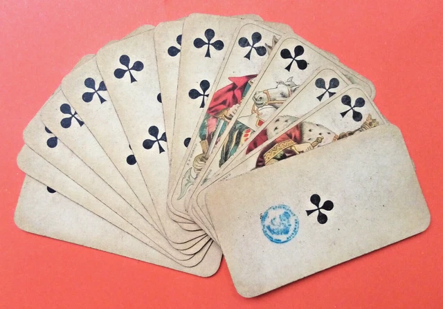 Ancien Jeu De Tarot Grimaud – Cartes à Jouer, Timbres Philatélie, édition Vintage, Spielkarten