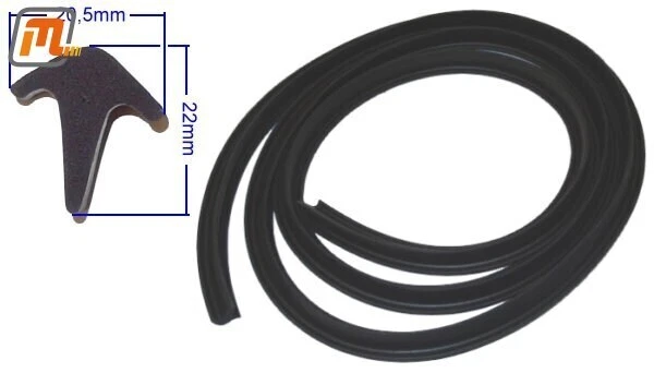 A PAIR OF FRONT DOOR WEATHERSTRIPS FITS FORD