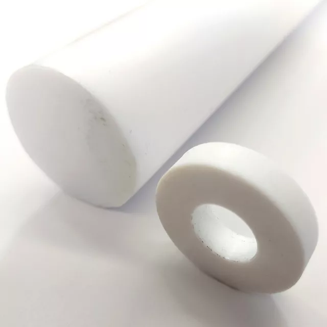 Barra tonda PTFE TEFLON diametri da 6 a 100 mm varie lunghezze Tondo lavorabile 3