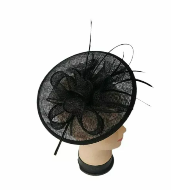 Fascinator Women's Large Headband Clip Hat For Weddings Ladies Day Races Ascot 2