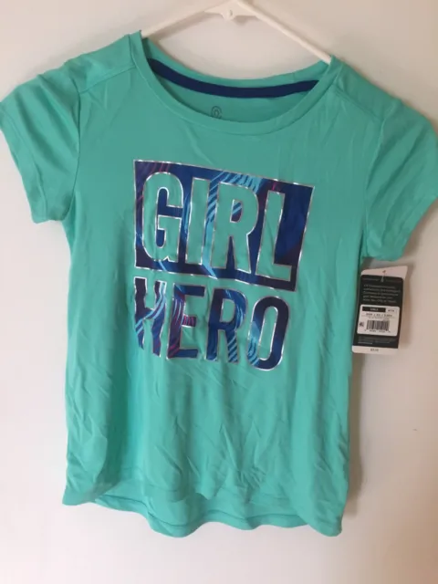 New Champion Girls Girl Hero Medium 7-8 Durable Fabric Athletic Shirt