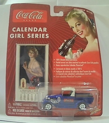 2003 Johnny Lightning Coca-Cola Calendar Girl Series '29 Ford Model A - NEW