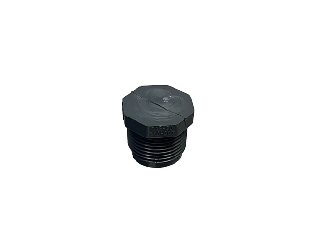 850-007 3/4" NPT  PVC Hex MALE PLUG SCH80 PACK OF 5 PIECES