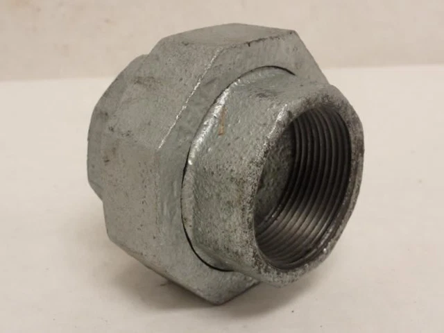 208175 New-No Box; Industry-Std 5P962 Galvanized Pipe Union; 1-1/2 FNPT