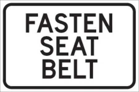 Brady 115477 Buckle Up Traffic Sign, 12 In H, 18 In W, Aluminum, Horizontal