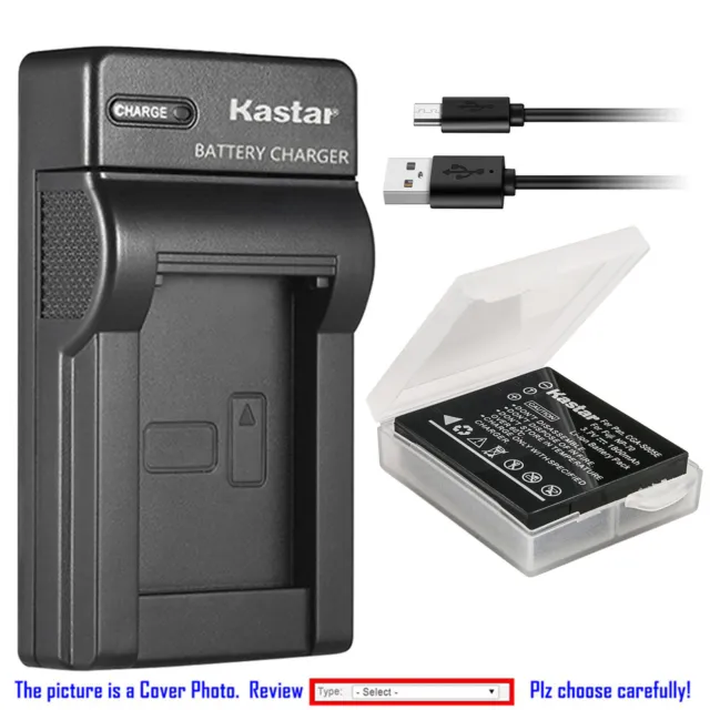 Kastar Battery Slim Charger for OEM Panasonic DE-A11 DE-A12 DE-A42 Ricoh BJ-6