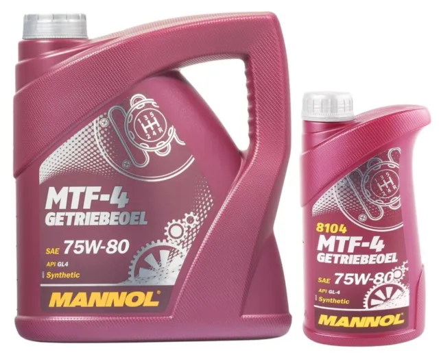 Mannol MTF-4 SAE 75W80 GL4 Fully Synthetic Gear Oil