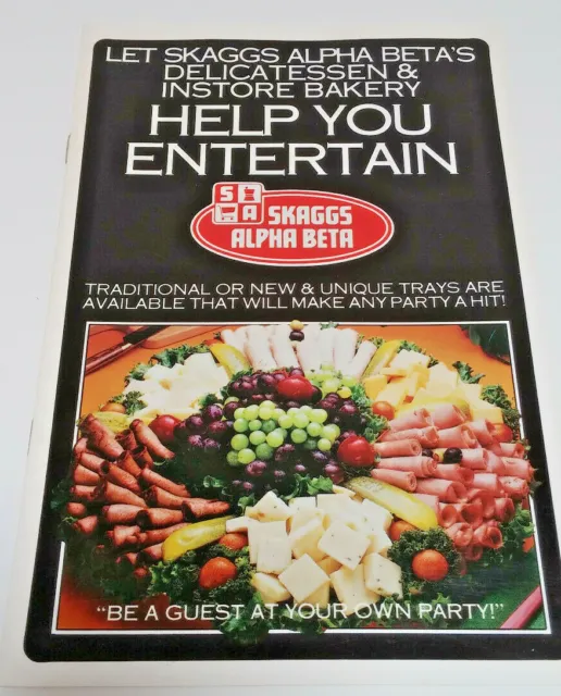 Skaggs Alpha Beta Help You Entertain Deli & Bakery Picture Guide Party Planner