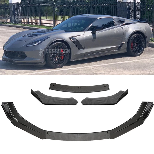 CARBON FIBER FRONT Bumper Lip Splitter Spoiler For Chevrolet Corvette ...