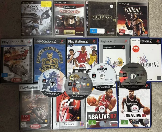 19x Sony PlayStation 2 & 3 (PS2 & PS3) Bulk Lot Bundle Video Games - Bully, RE4