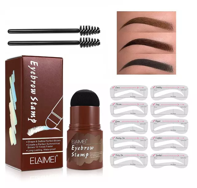 Kit de Plantilla de Sello Cejas Sello de Cejas Y Kit de Modelado Cejas Perfectas