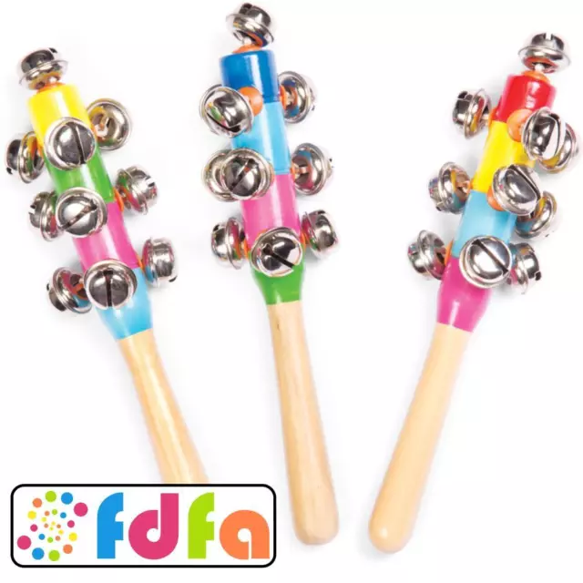 Tobar Wooden Bell Stick Musical Instrument Gift Novelty Childs Kids Childs Toy