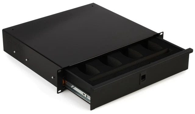 Gator GRW-DRWWRLSS 2U Rack Drawer for Wireless Microphones Bundle