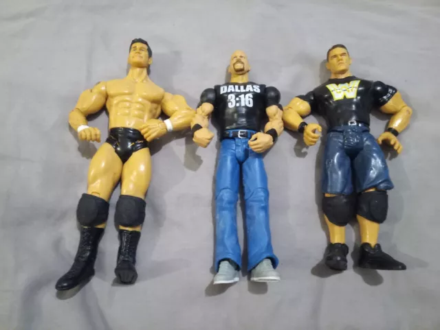 WWE Stone Cold Steve Austin , John Cena & Randy Orton Figures