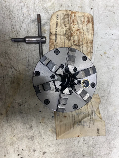 Beautiful 4" Adjust-Tru  Set Tru 6 jaw Buck Chuck genuine ** UPDATED PICTURES***
