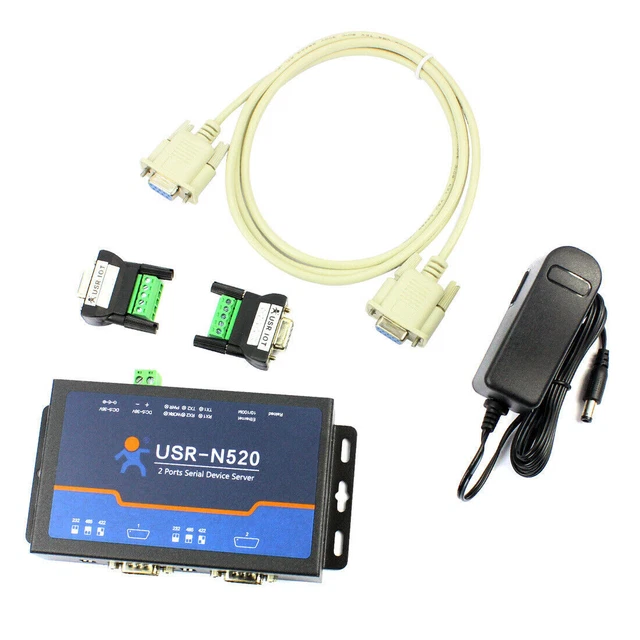 Multibus Serial Port USR-N520 SERIAL RS232/RS485/RS422 TCP RJ45 Converter Modbus Multi-host ...