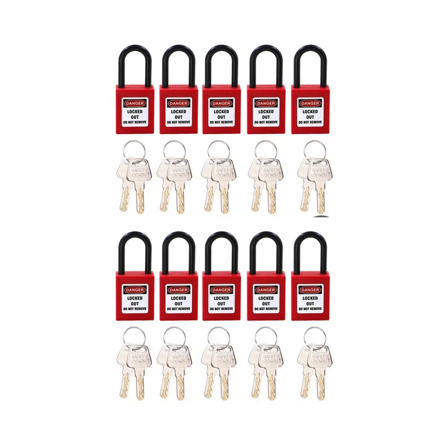 10 pz lucchetto blocco di sicurezza 38 mm catena nylon ingegneria plastica3473
