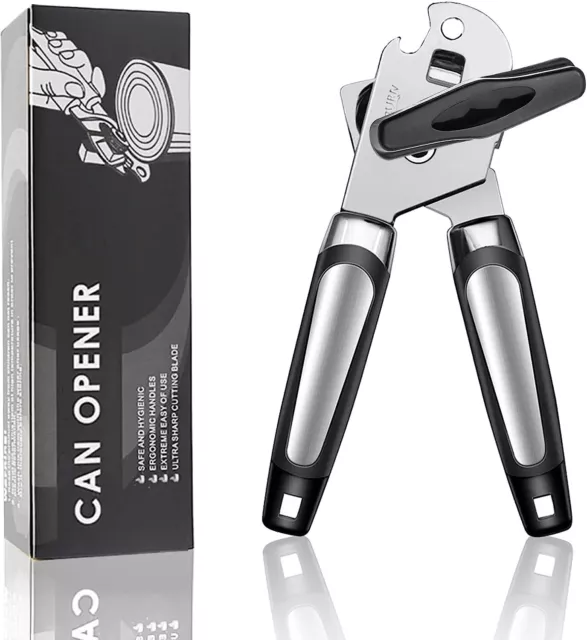 Commercial Easy Crank Can Opener (Folding Crank Handle) - Black