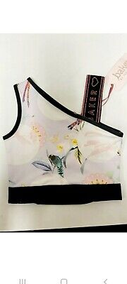 NWT girls ted baker  bird top of shoulder & leather look jeans. Age 4/5..