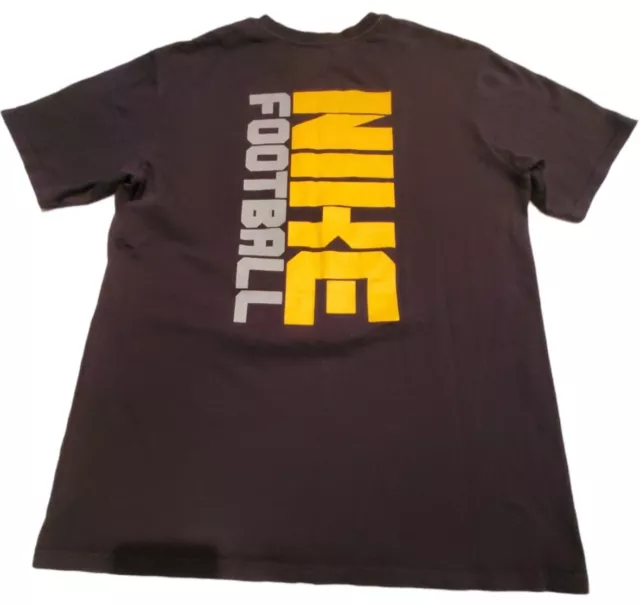 Youth Nike Football Ready For Battle Black T-Shirt Size XLarge Front/Back Design