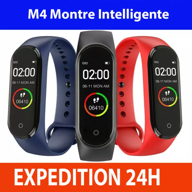 Montre connectee Sport M4 Smartwatch Bracelet intelligent frequence sante